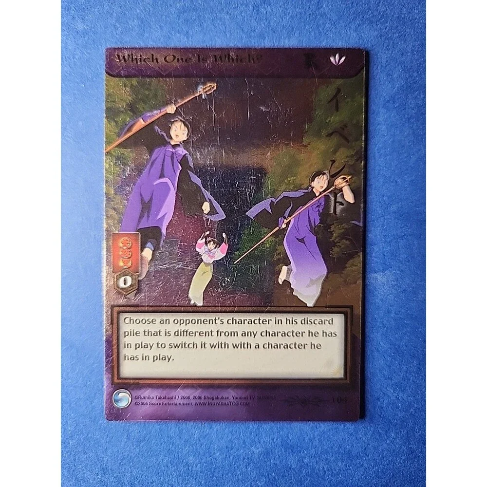 InuYasha TCG Lot Of 9 Cards. 4 Holo